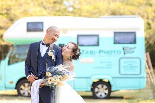 淡路島チャペル&森&サンセットビーチ　キャンピングカーウェディング撮影