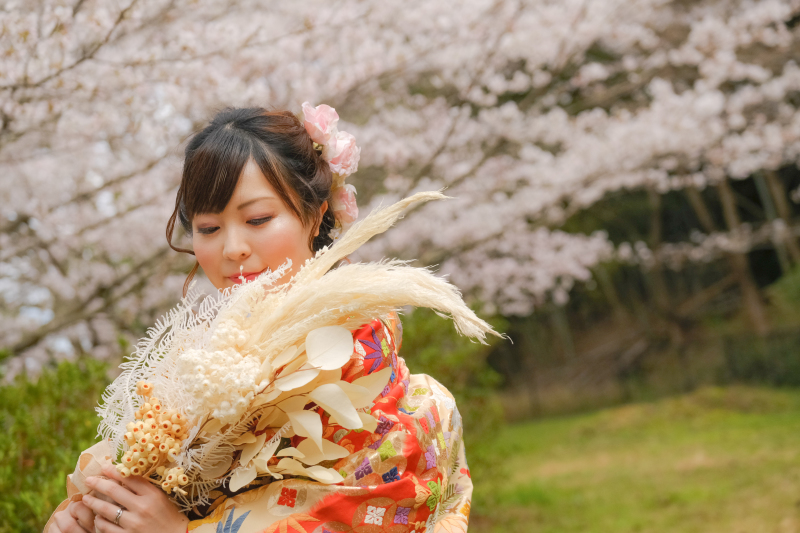 ブーケや和装小物も満足