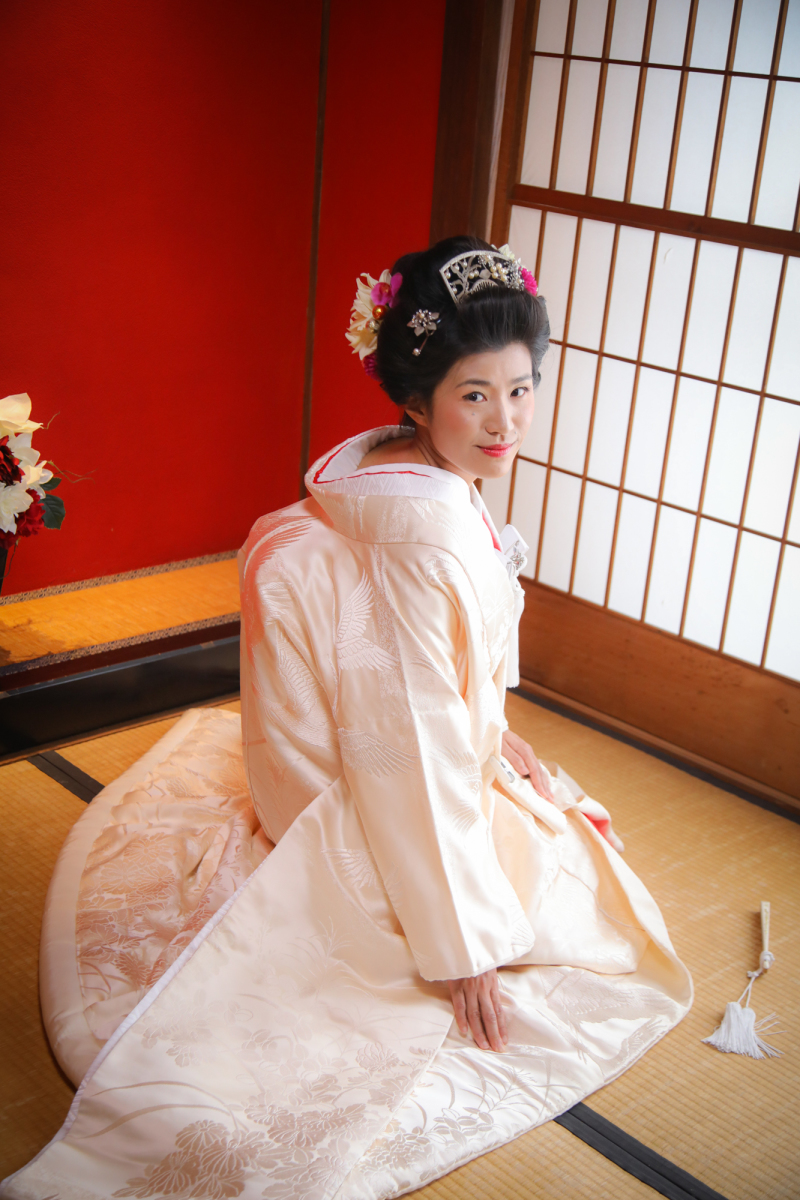 こだわりの日本髪は地毛で