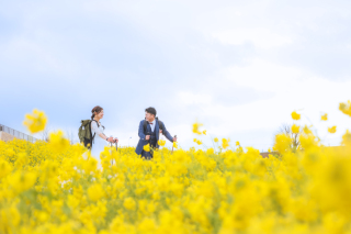 淡路花さじき　ウエディングロケーション撮影