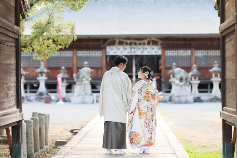 和洋装 八幡神社・花さじき