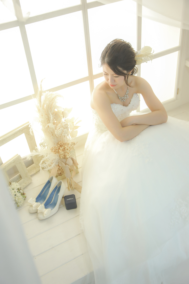 ブライダルグッズも撮影小物に・・・