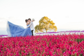 あわじ花さじき&ビーチ　洋装ロケーション撮影