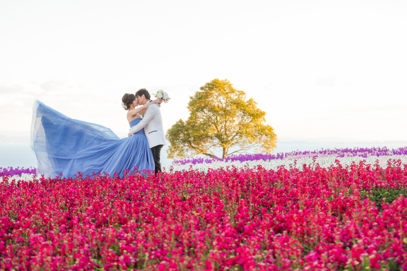 あわじ花さじき&ビーチ　洋装ロケーション撮影