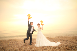 淡路島洲本八幡神社・ビーチ　和洋装撮影