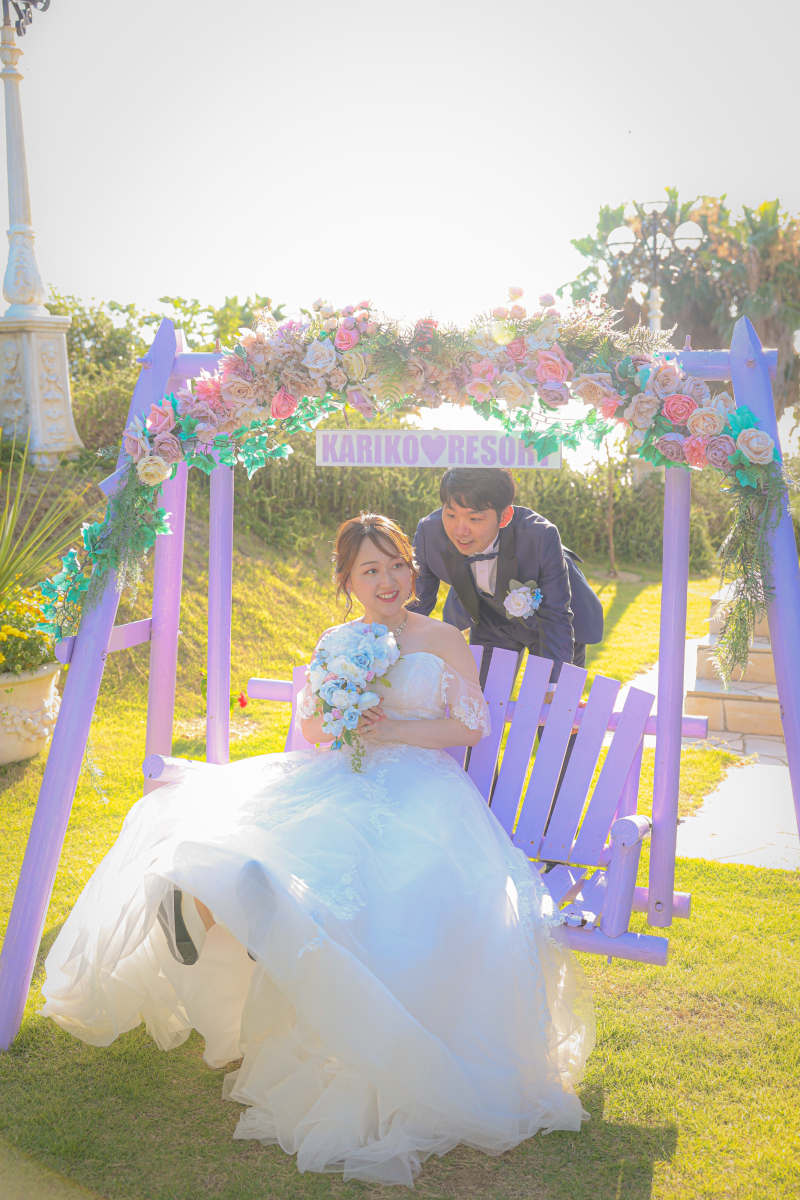 ブランコで楽しく