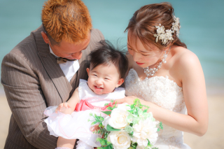 淡路島ビーチ&スタジオ　和洋装ファミリー撮影