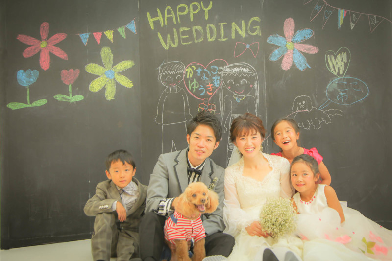 オリジナルの黒板背景☆