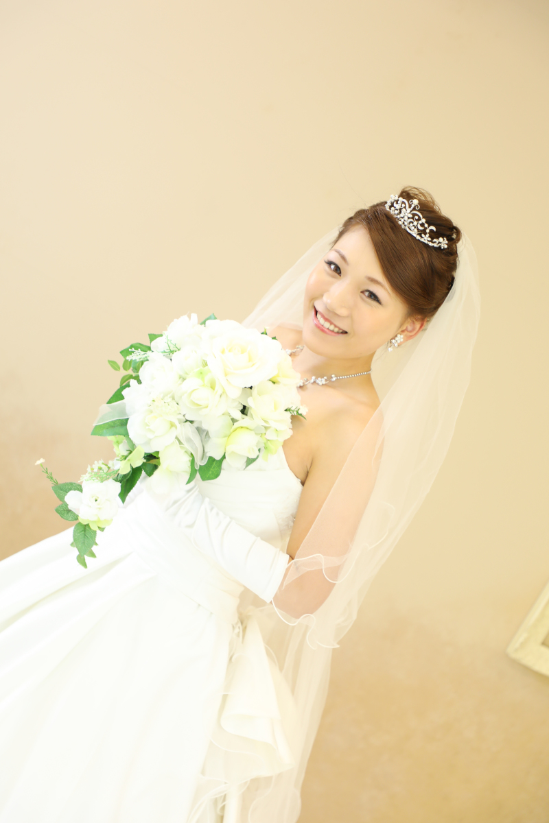 可愛らしさいっぱいの花嫁様