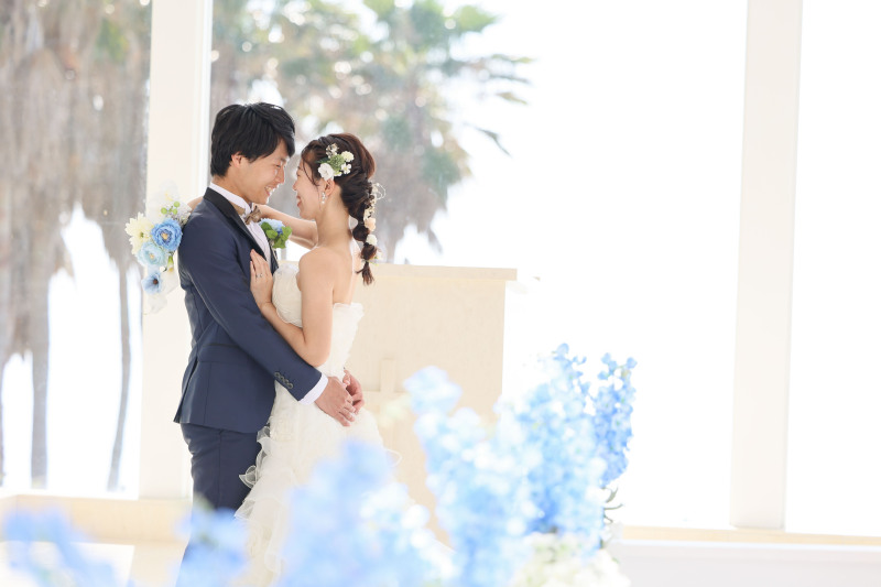 洋装 チャペル ビーチサンセット