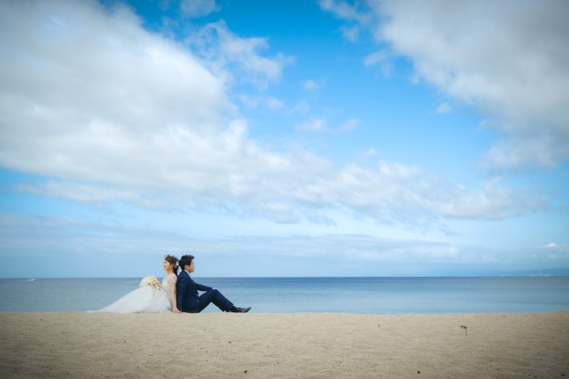 青空の下で開放感いっぱい♡