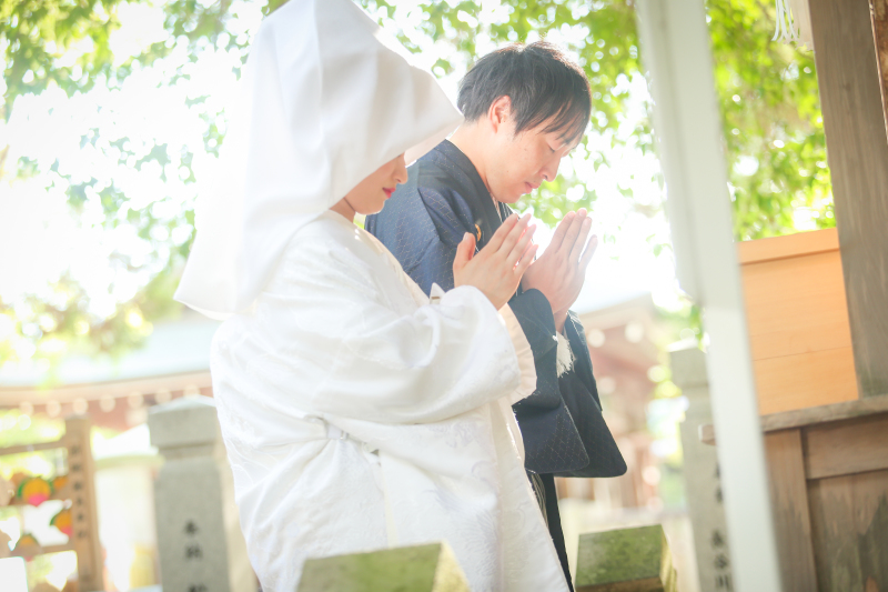 白無垢でお詣り