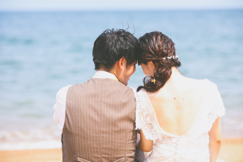 淡路ビーチウエデイングロケーション撮影