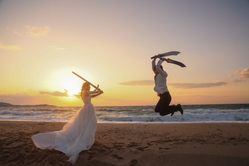 淡路ビーチサンセット　ロケーション撮影