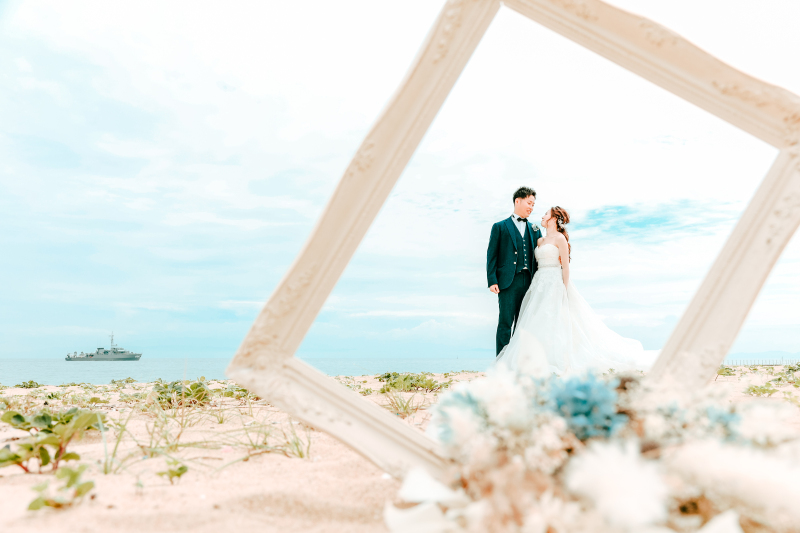 花さじき&ビーチ&伊弉諾神宮 和装洋装ロケーション撮影