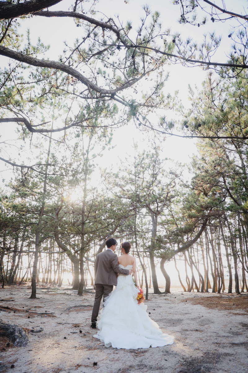 ビーチへ向かって