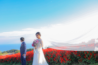 淡路島　あわじ花さじき&ビーチ　和洋装ロケーション撮影