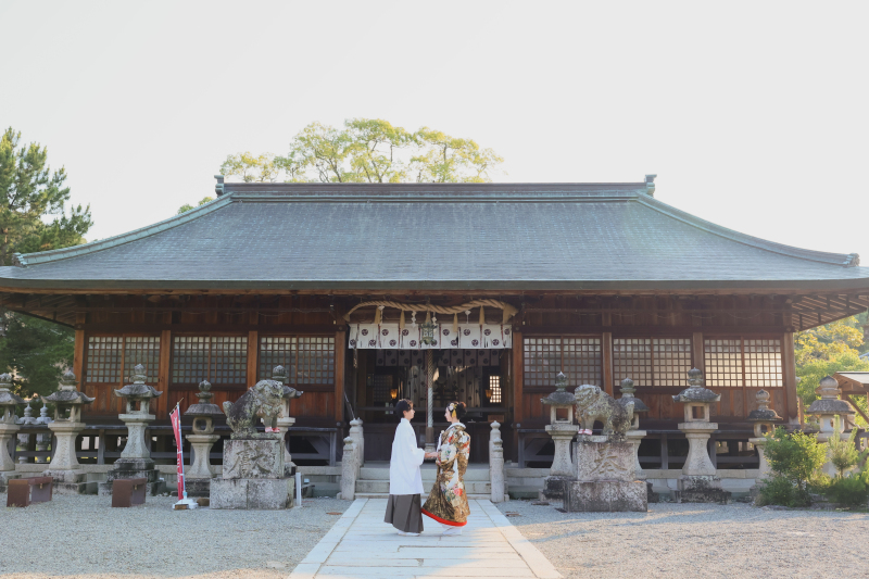 和洋装　ビーチ　チャペル　洲本八幡神社