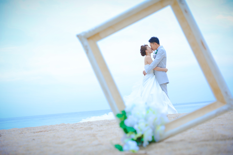 まるで絵葉書のようなカット