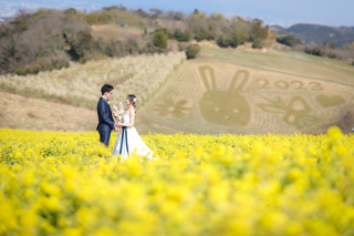 淡路花さじき　ウエディングロケーション撮影