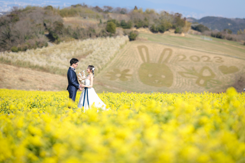 淡路花さじき ウエディングロケーション撮影