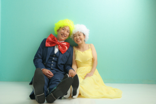 淡路花さじき&スタジオ　洋装ロケーション撮影