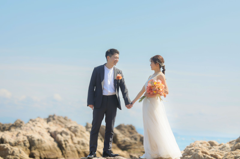 洋装 ビーチ・岩場