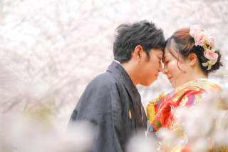 桜＆菜の花　和装ロケーション撮影レポ♡