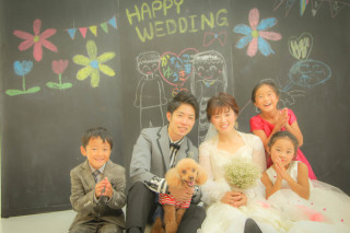 ペットと一緒姪っ子達と撮影できて満足♡