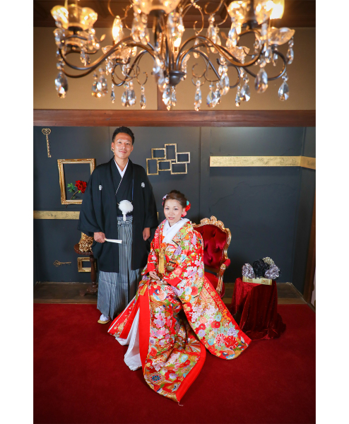 古民家スタジオで和装撮影