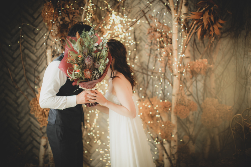 素敵なお持ち込みブーケで