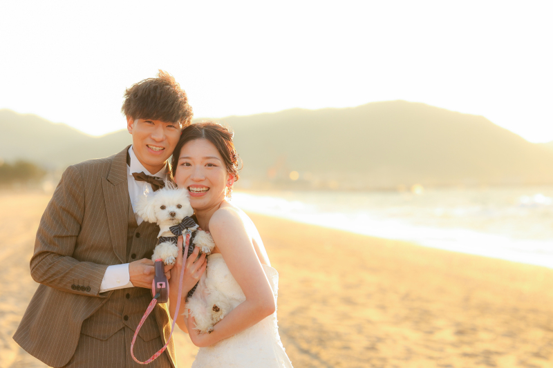 Tabi Photo Wedding®︎ -北野サロン＆淡路島スタジオcadeau- _ペットと一緒に撮影できる