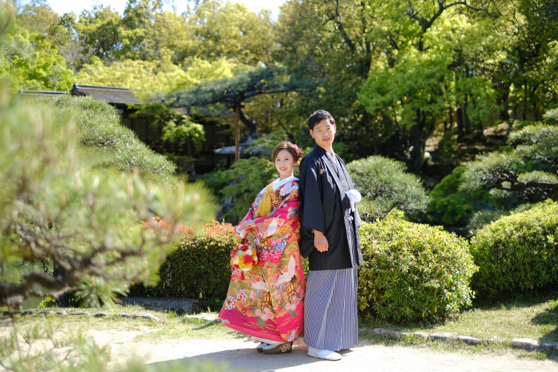 Tabi Photo Wedding®︎ -北野サロン＆淡路島スタジオcadeau- _庭園で撮影できる