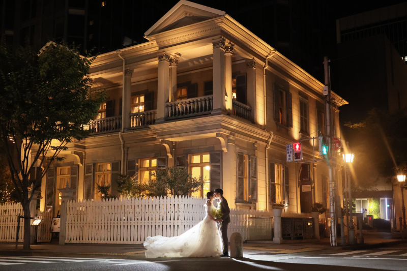 Tabi Photo Wedding®︎ -北野サロン&淡路島スタジオcadeau- _夜景で撮影できる