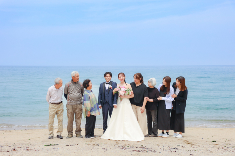 Tabi Photo Wedding®︎ -北野サロン＆淡路島スタジオcadeau- _家族・友人を撮影に呼べる
