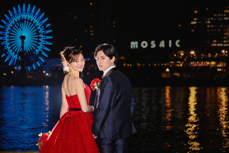 Tabi Photo Wedding®︎ -北野サロン&淡路島スタジオcadeau- _夜景で撮影できる