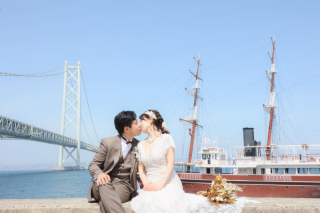 Tabi Photo Wedding&reg;︎ -神戸＆淡路島スタジオ- _海　ビーチ・岩場【日中＆サンセット】
