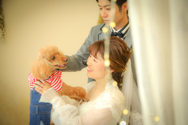 ペットと一緒に撮影できて満足