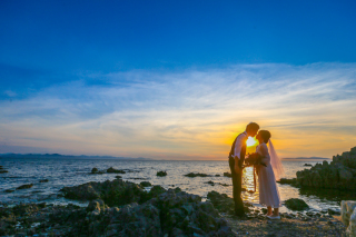 Tabi Photo Wedding&reg;︎ -神戸＆淡路島スタジオ- _海　ビーチ・岩場【日中＆サンセット】