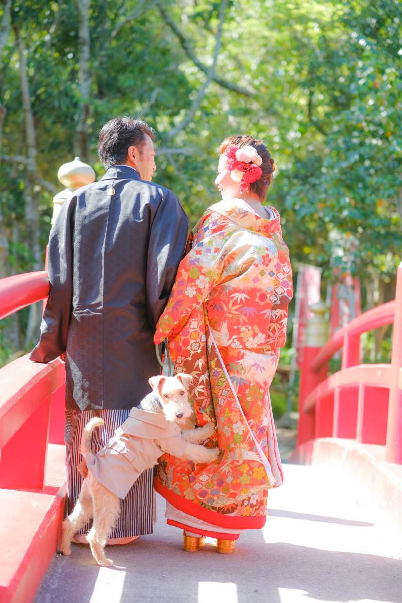 Tabi Photo Wedding®︎ -北野サロン＆淡路島スタジオcadeau- _ペットと一緒に撮影できる