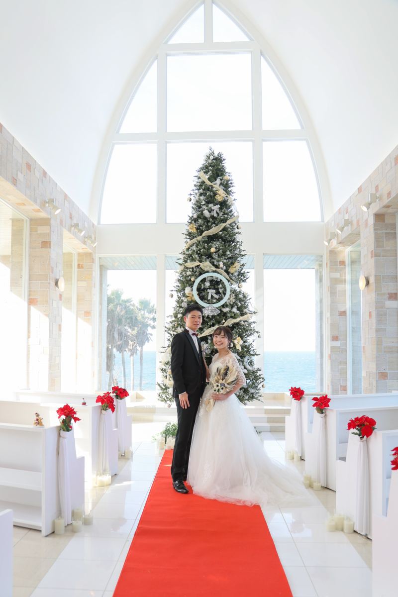 年内駆け込み可【淡路島or神戸】【洋装】チャペル撮影(クリスマス仕様も可) 全データ150カット、衣装240着から選べる!