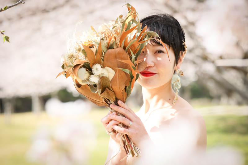 淡路島【金賞受賞女性フォトグラファーが撮影　ソロウェディングプラン】スタジオ or ロケ 洋装プラン　全データ60カット以上