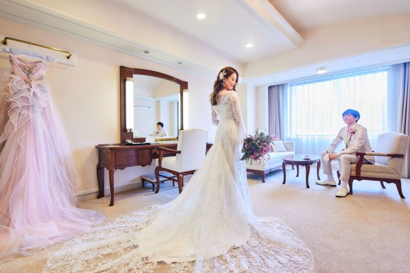 帝国ホテル 東京_衣装の試着ができる