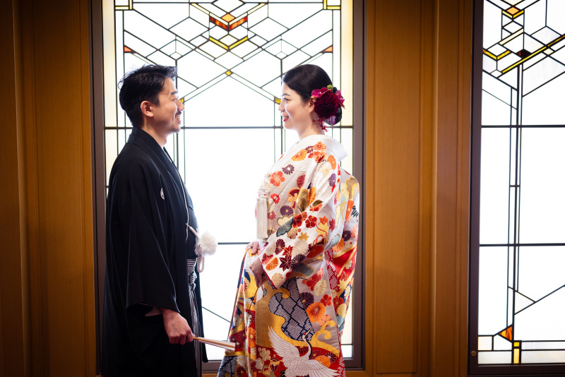 クラシカルな館内は和装にもぴったり