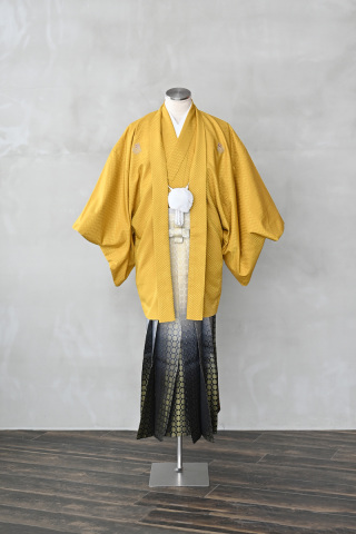 紋付袴（マスタード）