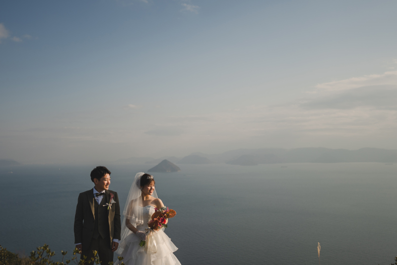 くっきりな水平線