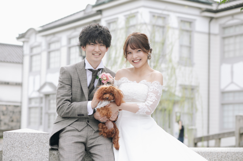 "ワンちゃんも一緒"