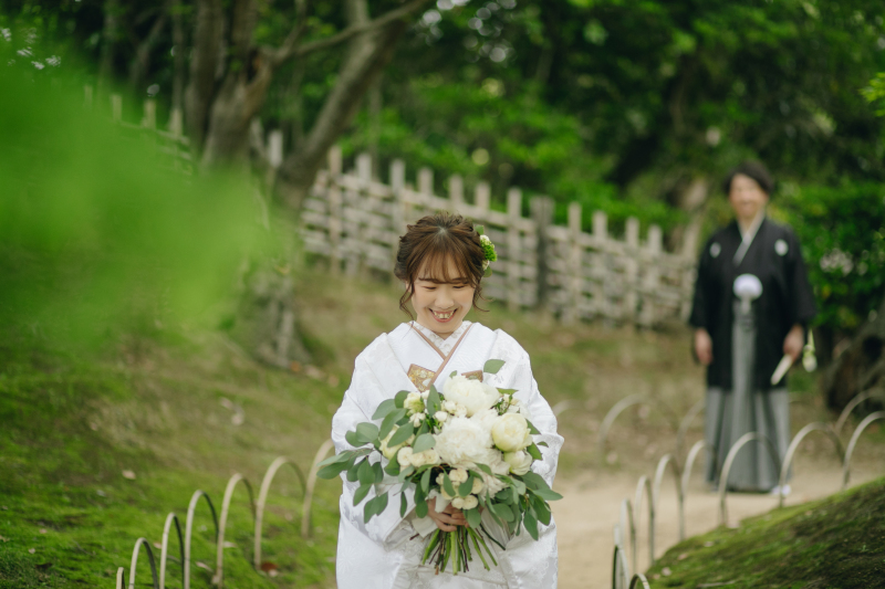 ラヴィファクトリー岡山店_庭園で撮影できる