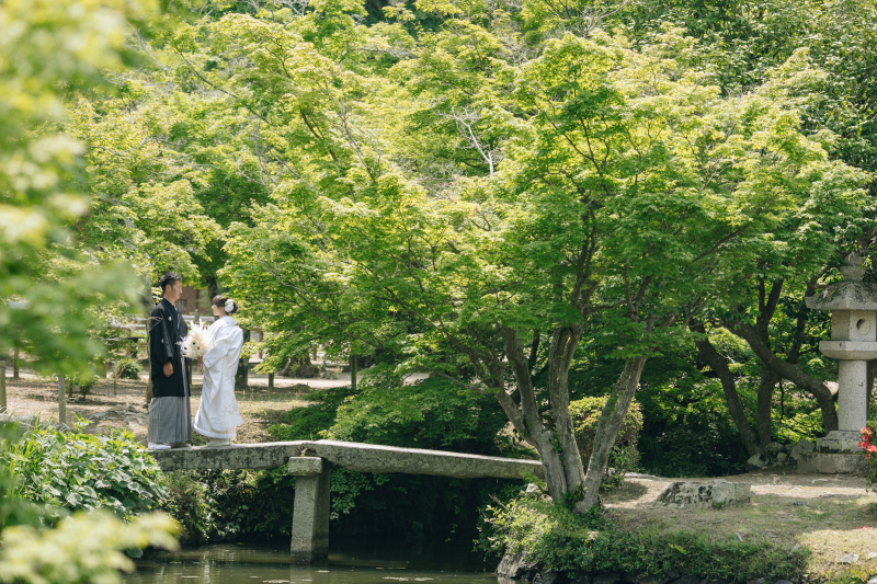 ラヴィファクトリー岡山店_庭園で撮影できる