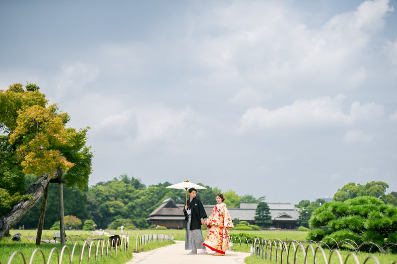 ラヴィファクトリー岡山店_庭園で撮影できる